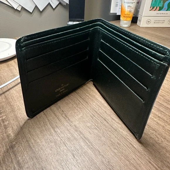Louis Vuitton Taiga Leather Multiple Wallet (dark green) - Picture 4 of 7
